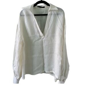 Mother of Pearl Blouse in Cream